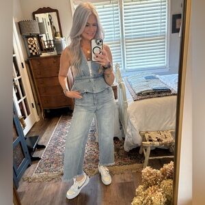 Risen Cropped Stylish Light Blue Flare Jeans